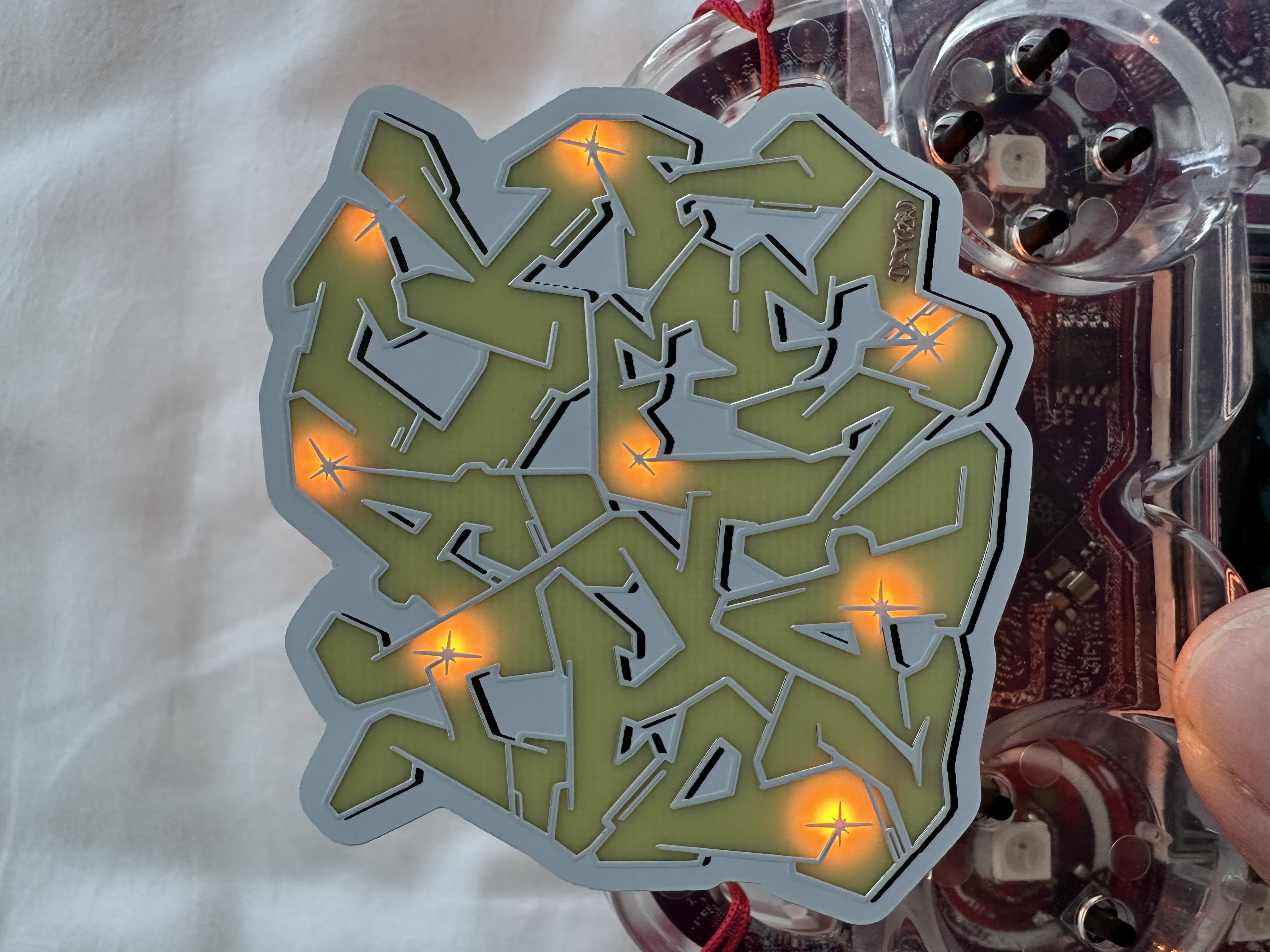 SAO badge lit up