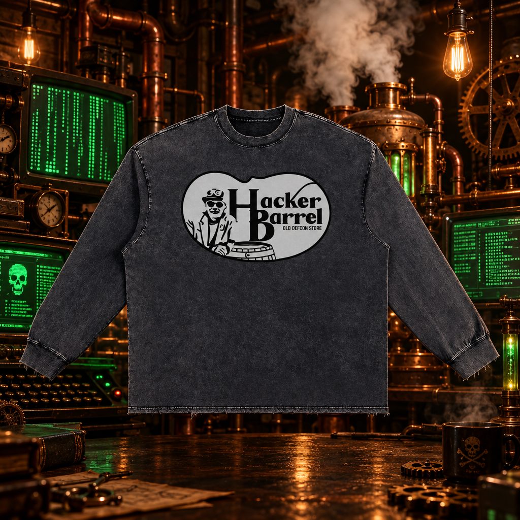 Hacker Barrel Snow Washed Frayed LS T-Shirt