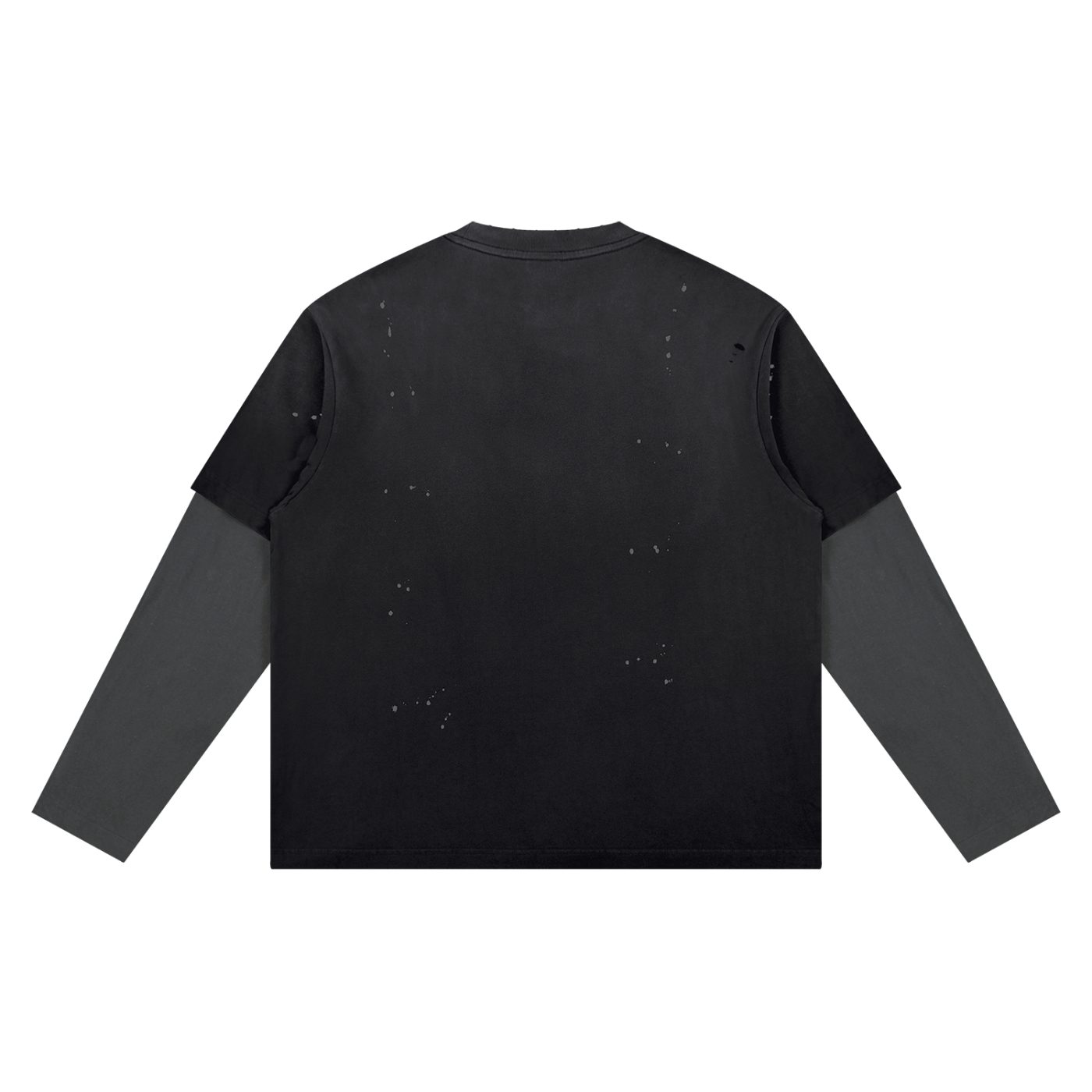 HACK TH3 PLAN3T Unisex Vintage Wash Distressed Layer T-Shirt — back